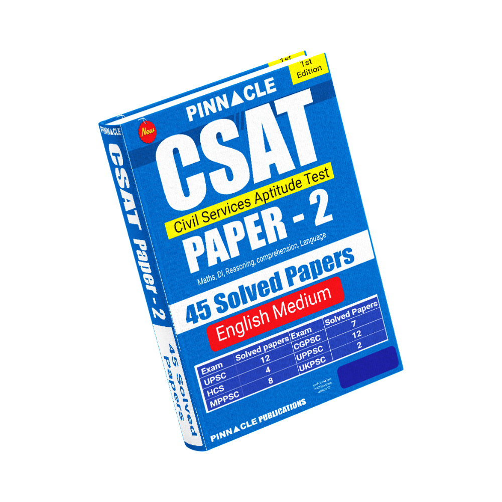 CSAT (Civil Services Aptitude Test) Paper - 2 Solved Papers UPSC, HCS, UPPSC, MPPSC, UKPSC, CGPSC I English medium